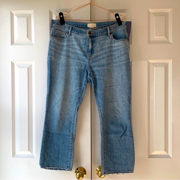 Hatch Crop Maternity Jean in Light Wash blue size 34 - Picture 4 of 7